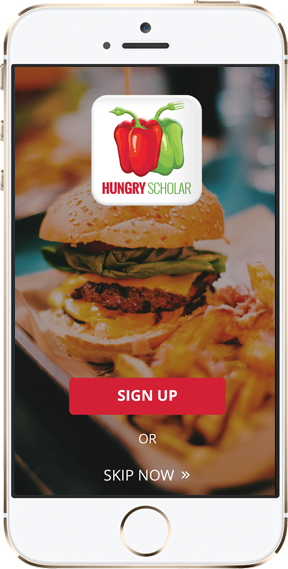 Hungry Scholar App for Restaurant Deals 